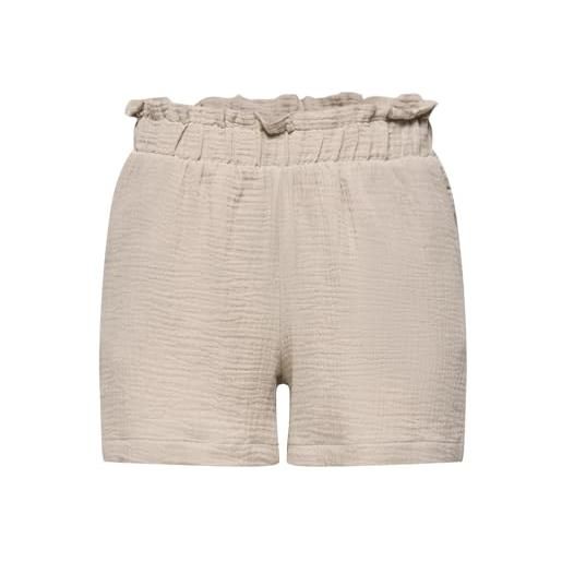 JDY jdytheis shorts theis life mw pantaloncini wvn dia, oxford tan, s donna