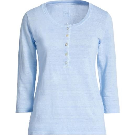 120% LINO - t-shirt - blu chiaro