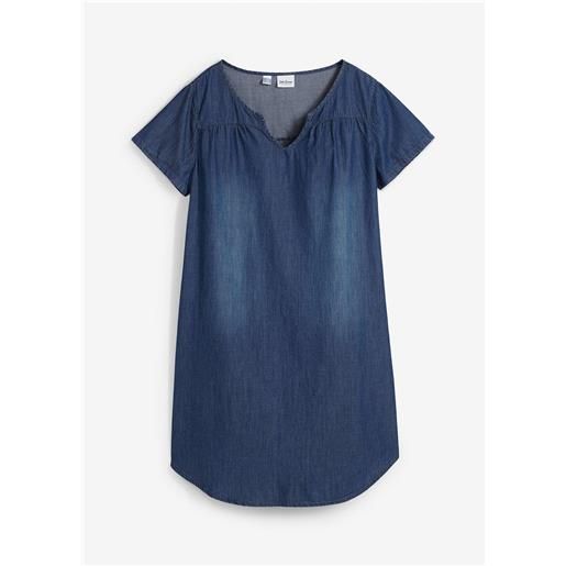 bonprix abito tunica in jeans-blu