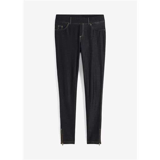 bonprix leggings effetto jeans-nero