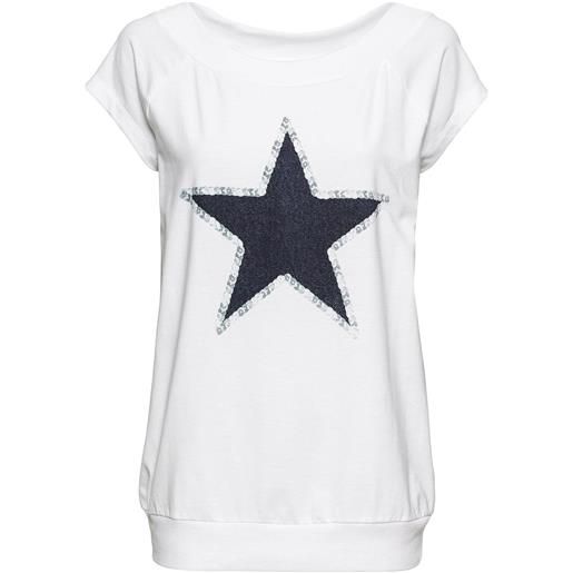 bonprix blusa in pura viscosa-bianco