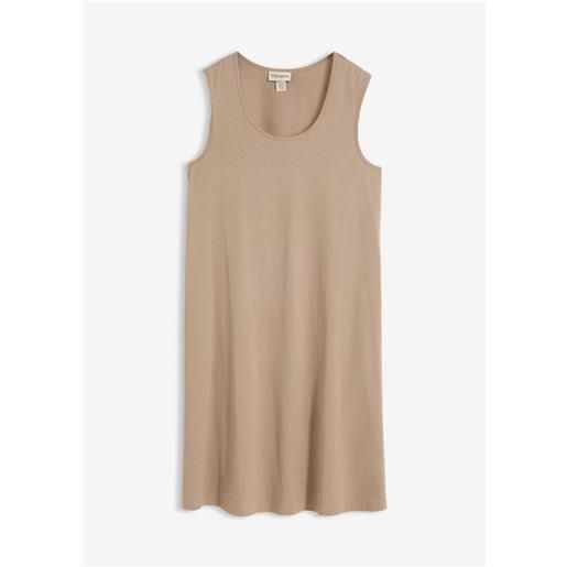 bonprix abito in jersey con cotone biologico-marrone