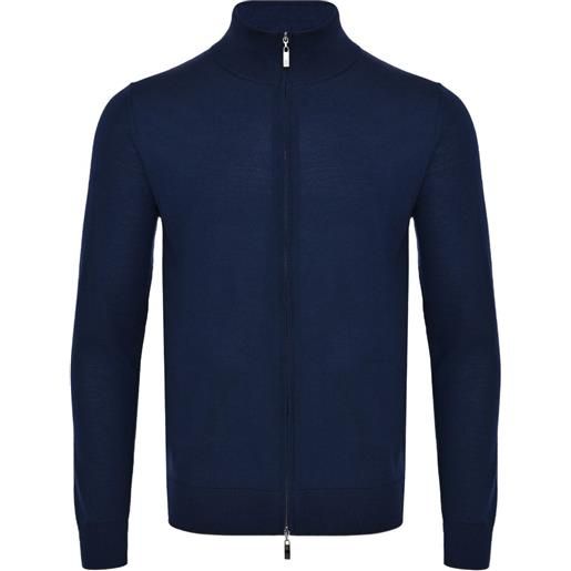 Pal Zileri cardigan con zip - blu