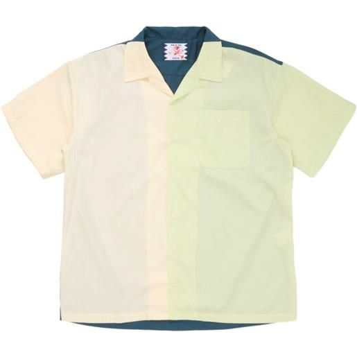 SON OF THE CHEESE camicia a maniche corte con design color-block - toni neutri