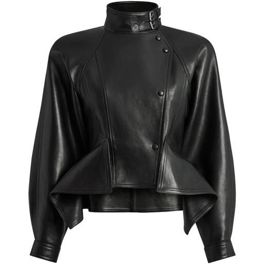 Balmain giacca con peplum - nero