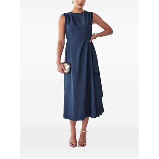 WILLA abito midi smanicato giselle - blu