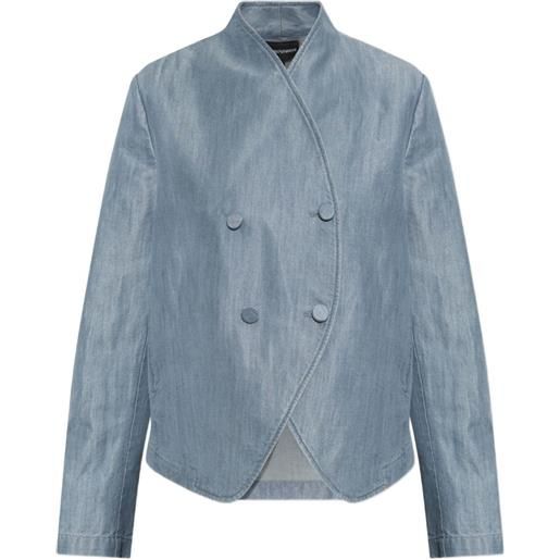 Emporio Armani blazer doppiopetto - blu