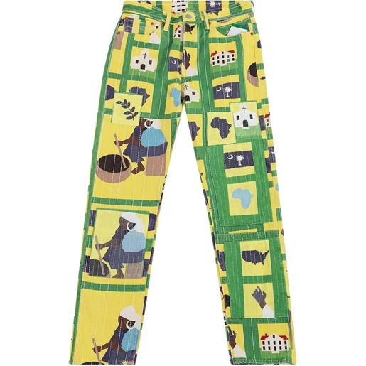 Denim Tears x levi's jeans dritti 501 - giallo