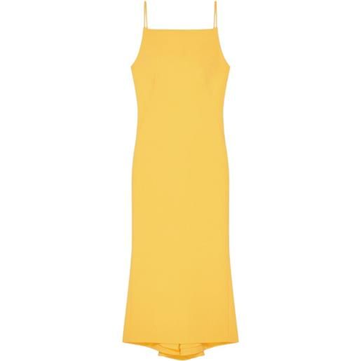 Givenchy abito midi con scollatura posteriore - giallo