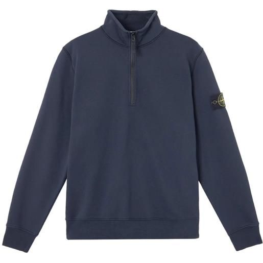 Stone Island maglione con mezza zip - blu