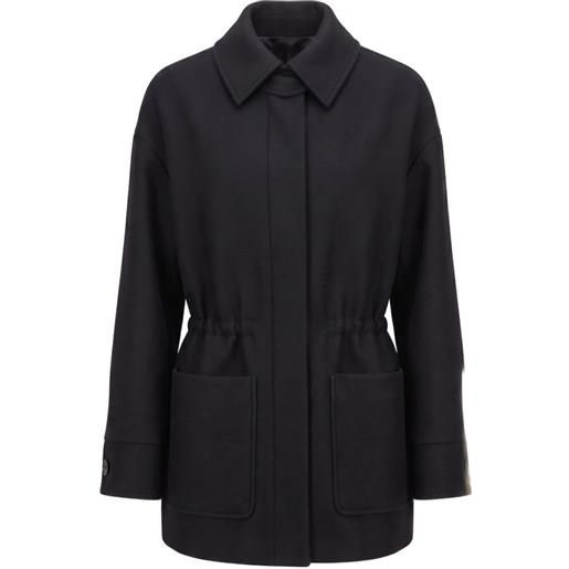 Patrizia Pepe cappotto con coulisse - nero