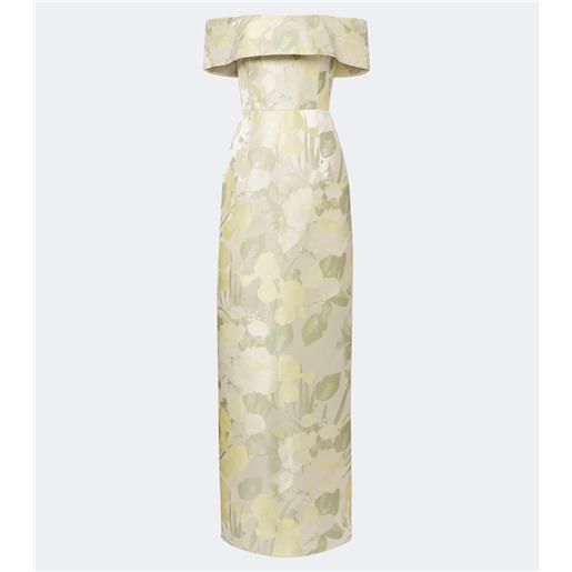 Markarian abito lungo clover in broccato