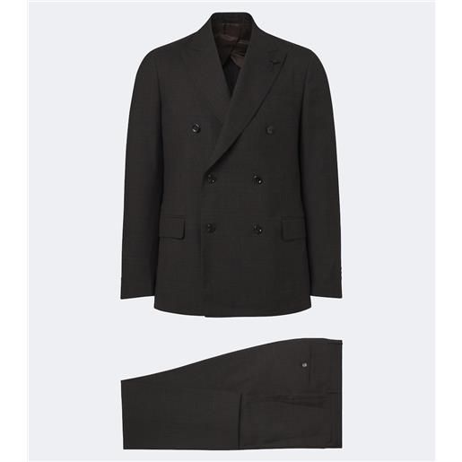 Lardini blazer doppiopetto in lana vergine a quadri