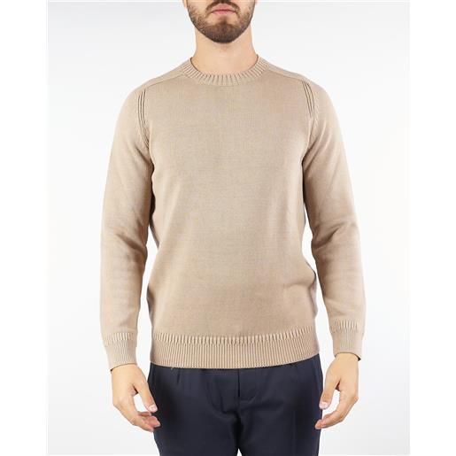 DIKTAT maglia beige in cotone caldo