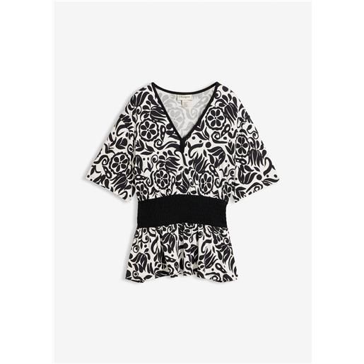 bonprix blusa con scollatura profonda-nero