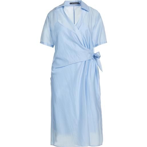 KARL LAGERFELD - vestito chemisier - blu chiaro
