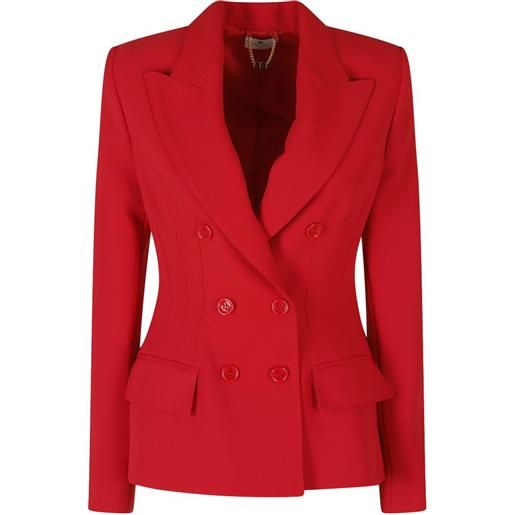 Elisabetta Franchi giacca doppiopetto - rosso