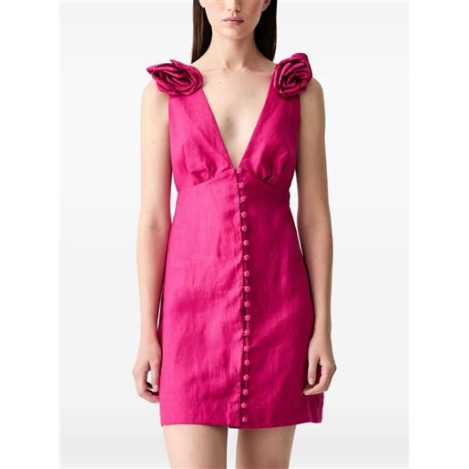 FARM Rio abito midi smanicato con applicazione - rosa