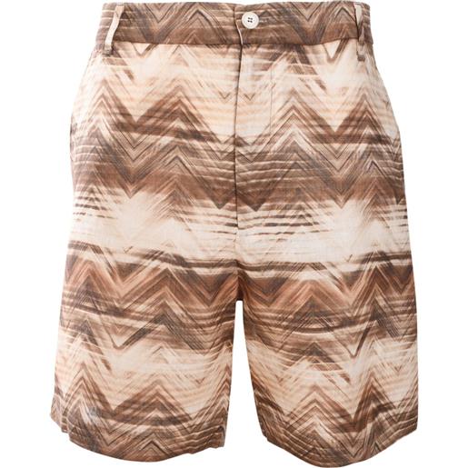 Missoni shorts con stampa - toni neutri
