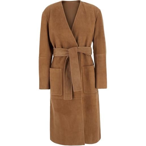 Max Mara cappotto con cintura - marrone
