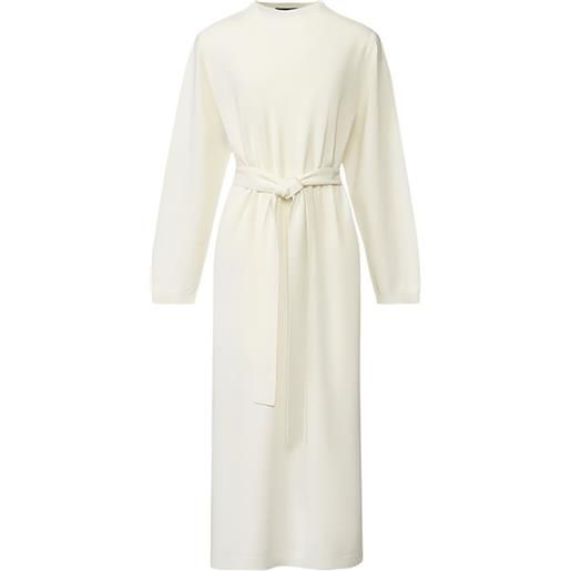 Fabiana Filippi abito midi con cintura - bianco