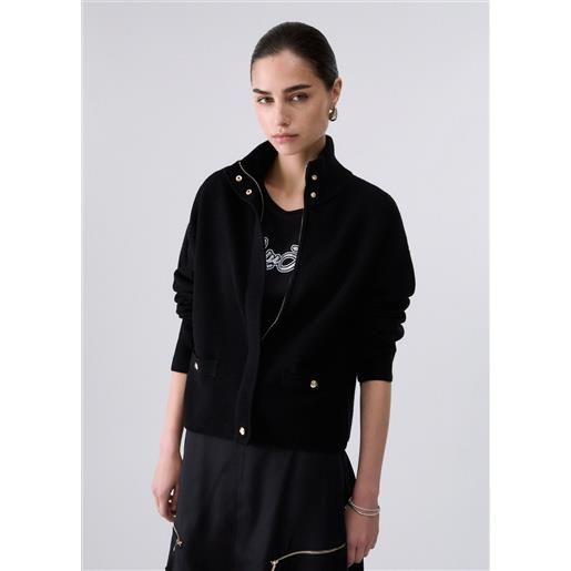 Liu jo giacca in maglia, nero