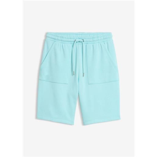 bonprix shorts in felpa di misto cotone-blu