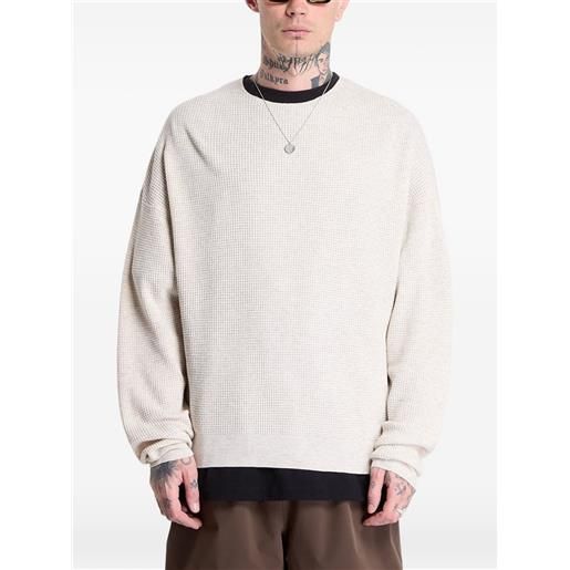 FEAR OF GOD ESSENTIALS waffle-knit 90s sweater - toni neutri