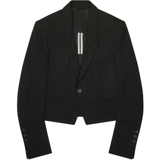 Rick Owens giacca con bottoni in cotone - nero