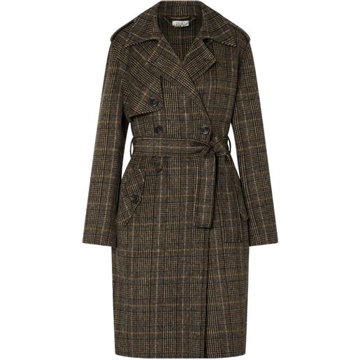 LIU JO cappotto lungo in lana - marrone