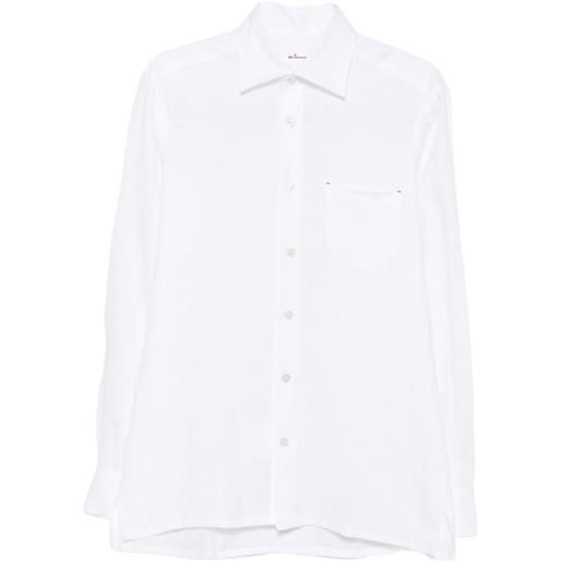 Kiton t-shirt con taschino - bianco