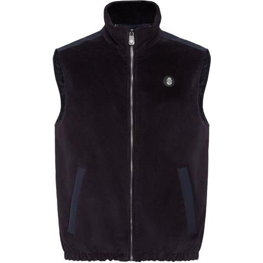 Billionaire gilet con applicazione - blu