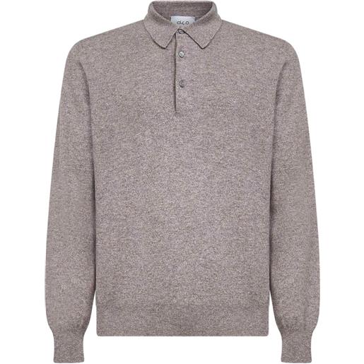 D4.0 polo a maniche lunghe - grigio
