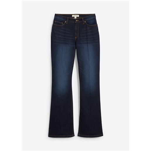bonprix jeans bootcut, vita media-blu