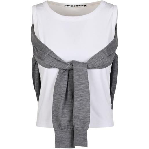 Alexander Wang canotta a strati - bianco