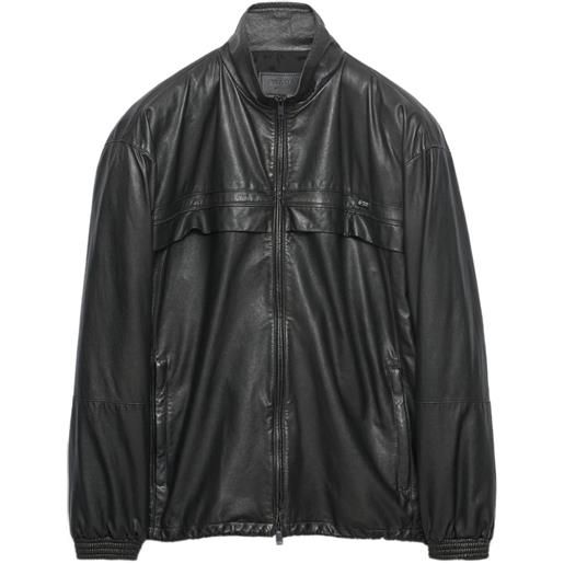 Prada giacca in nappa - nero