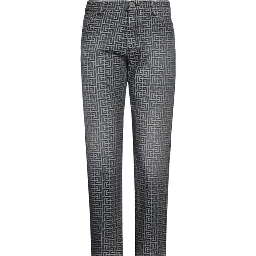 BALMAIN - jeans straight - piombo