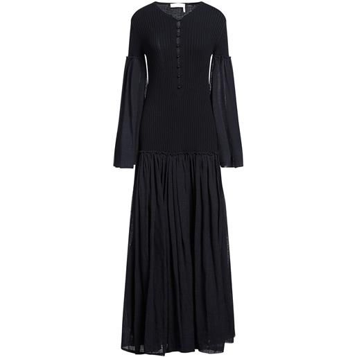 CHLOÉ - vestito lungo - blu notte