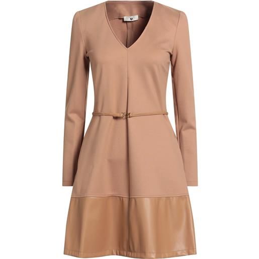 TWINSET - vestito corto - cammello