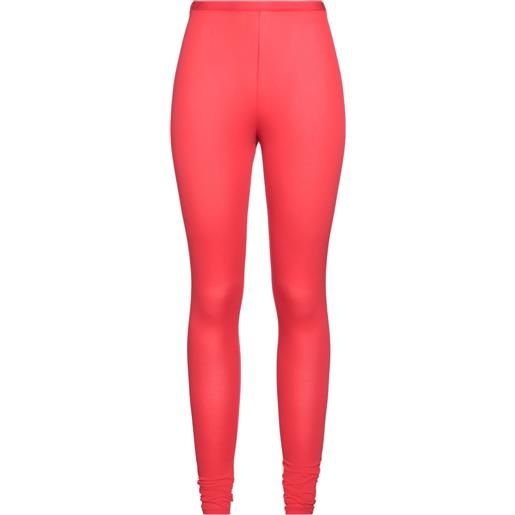 RAF SIMONS - leggings - rosso