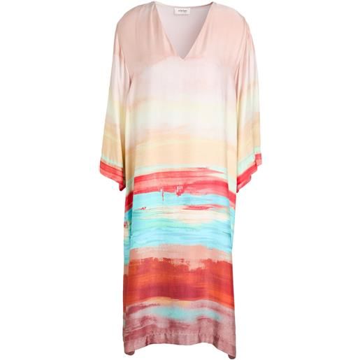 OTTOD'AME - vestito midi - cipria