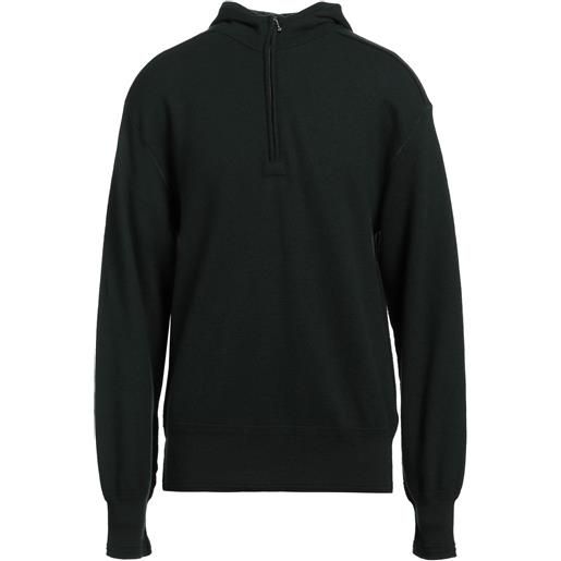 BURBERRY - maglia con zip - verde scuro