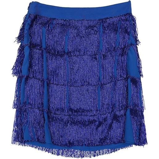 ALBERTA FERRETTI - minigonna - blu china