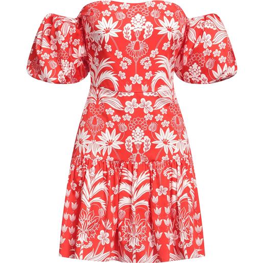 BORGO DE NOR - vestito corto - rosso pomodoro