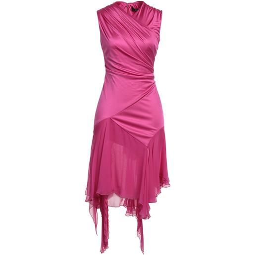 VERSACE - vestito corto - fucsia
