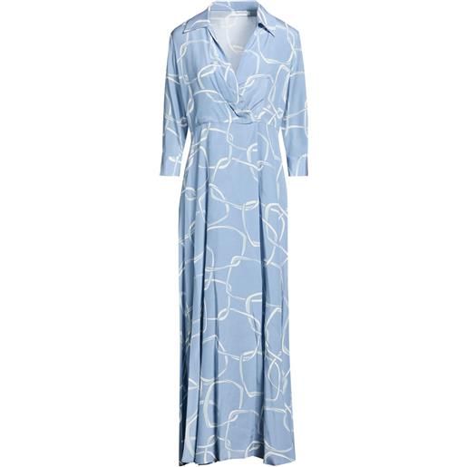 BARBA Napoli - vestito a portafoglio - blu chiaro