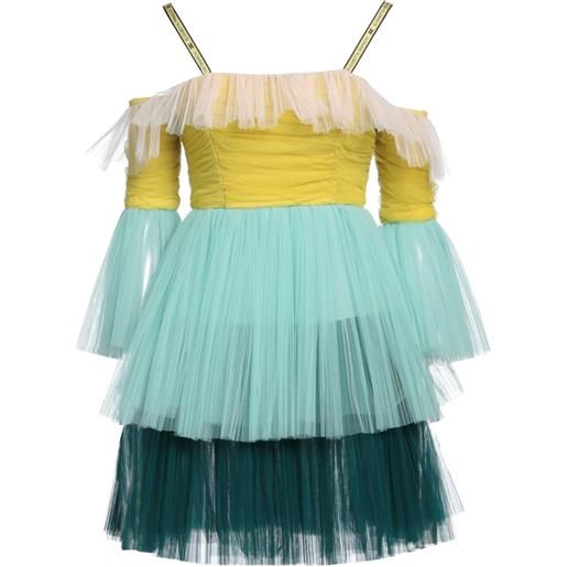ELISABETTA FRANCHI - vestito corto - senape