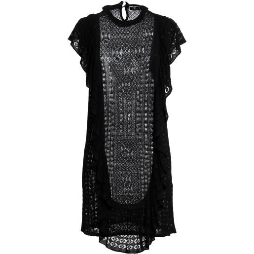 ELISABETTA FRANCHI - vestito corto - nero