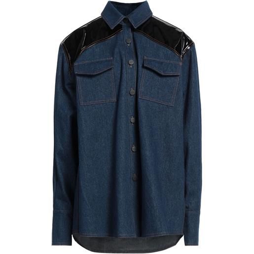 DAVID KOMA - camicia di jeans - blu