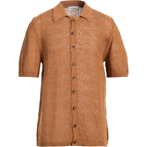 LANEUS - cardigan - cuoio
